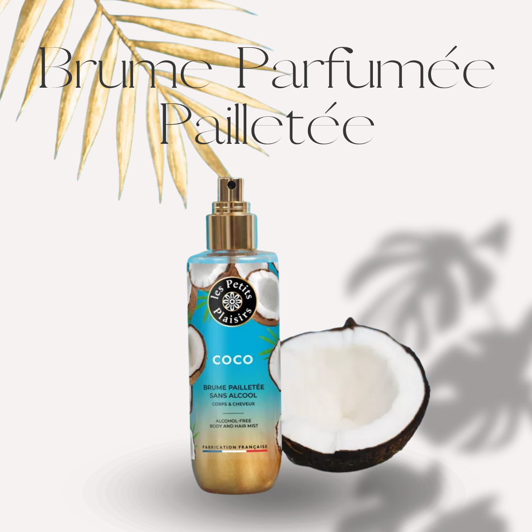 BRUME PARFUMÉE PAILLETÉE - "Coco" - Sans Alcool (200ml)
