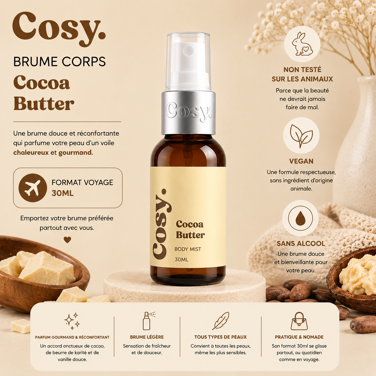 Brume Voyage - Cocoa butter