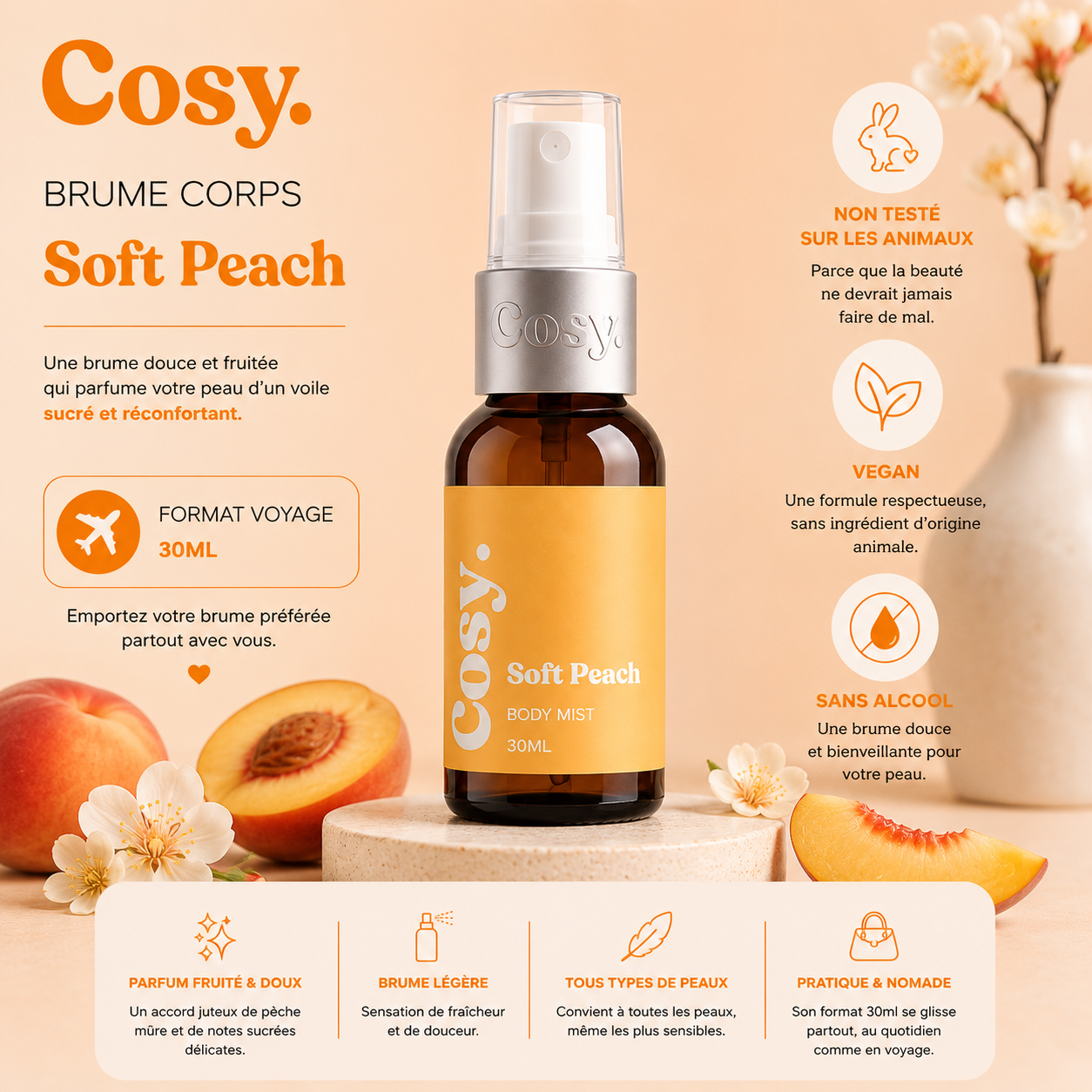 Brume Voyage - Soft peach
