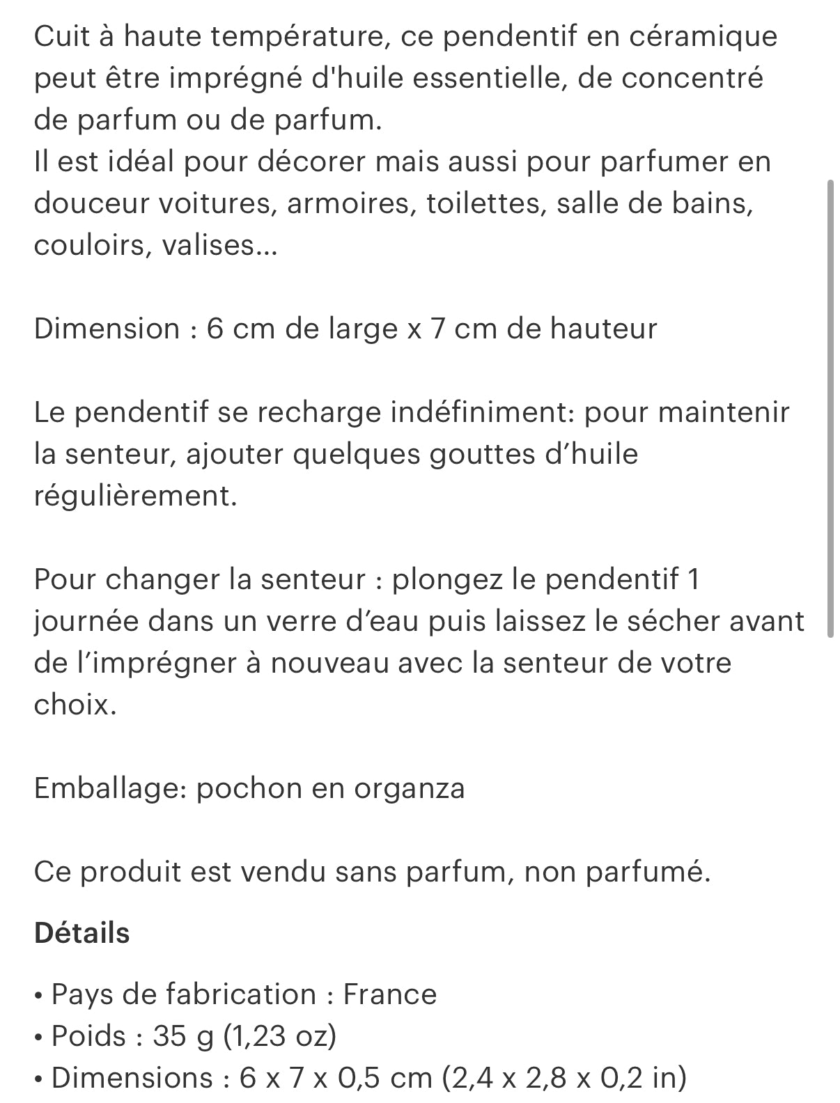 Suspension céramique cœur - Scarly Shop