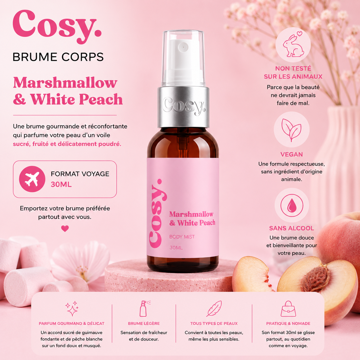 Brume Voyage - Marshmallow peche