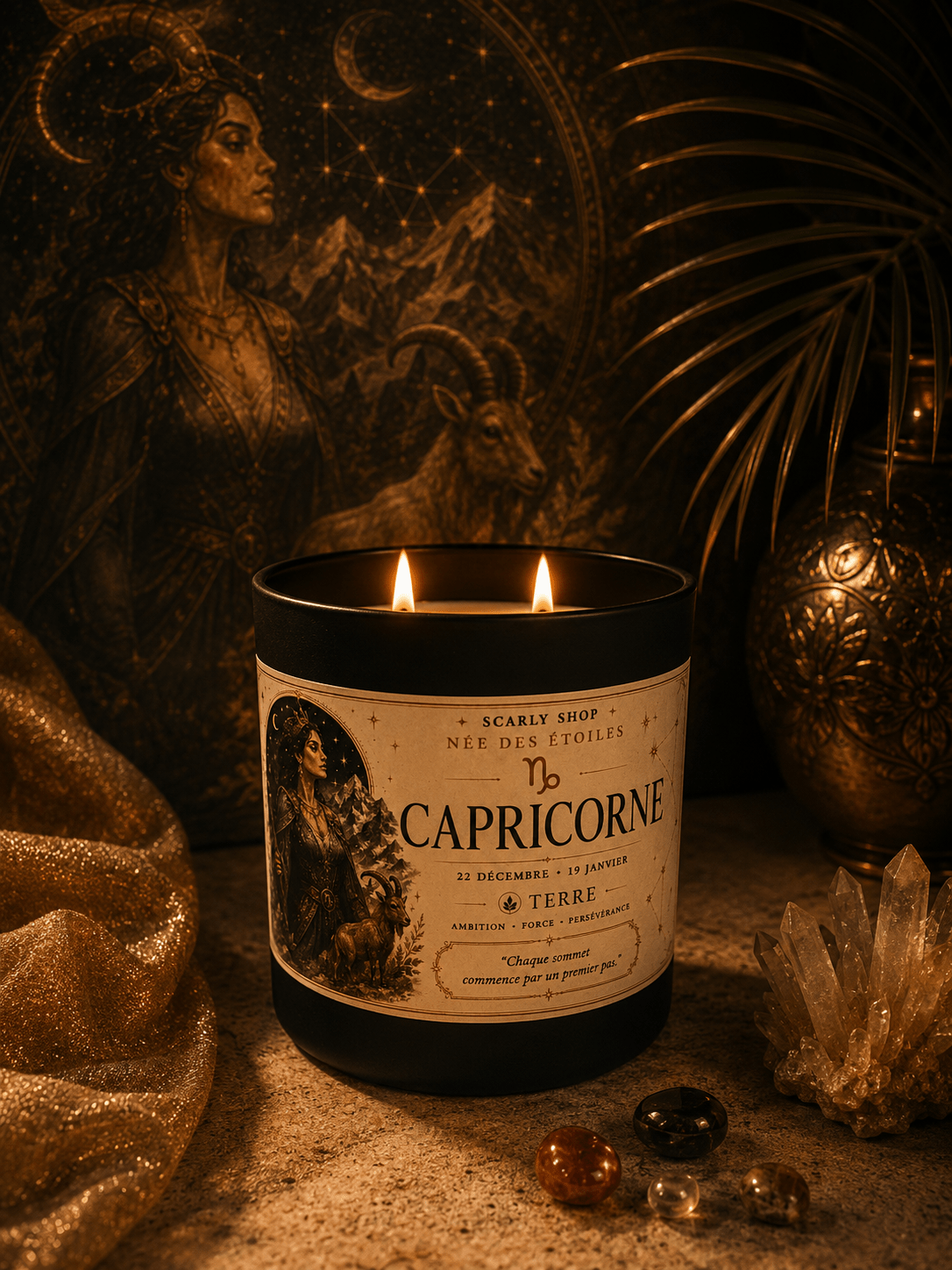 Bougie 60h - Capricorne - Scarly Shop