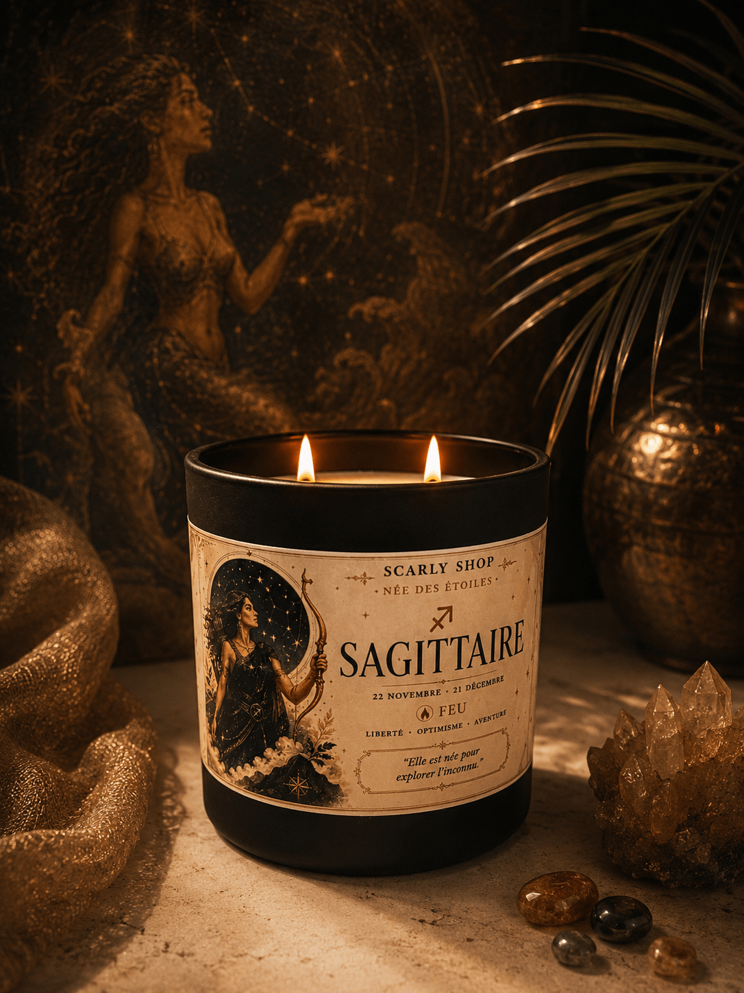 Bougie 60h - Sagitaire - Scarly Shop
