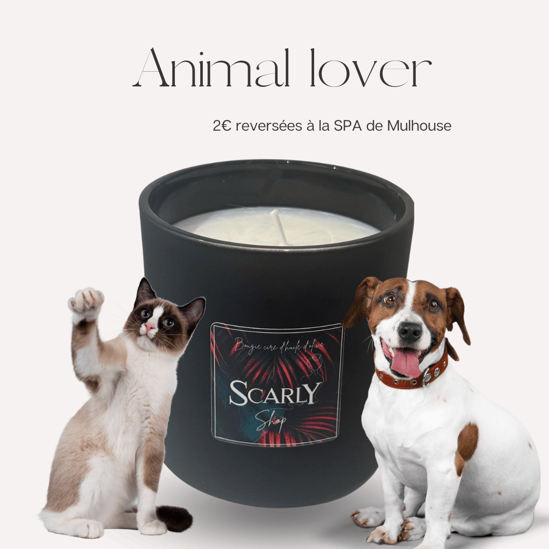 Bougie - Anti mauvaise odeur - Animal lover - Scarly Shop