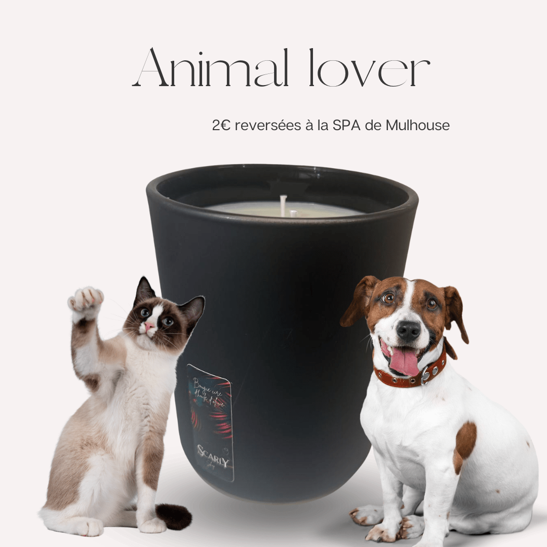 Bougie - Anti mauvaise odeur - Animal lover - Scarly Shop