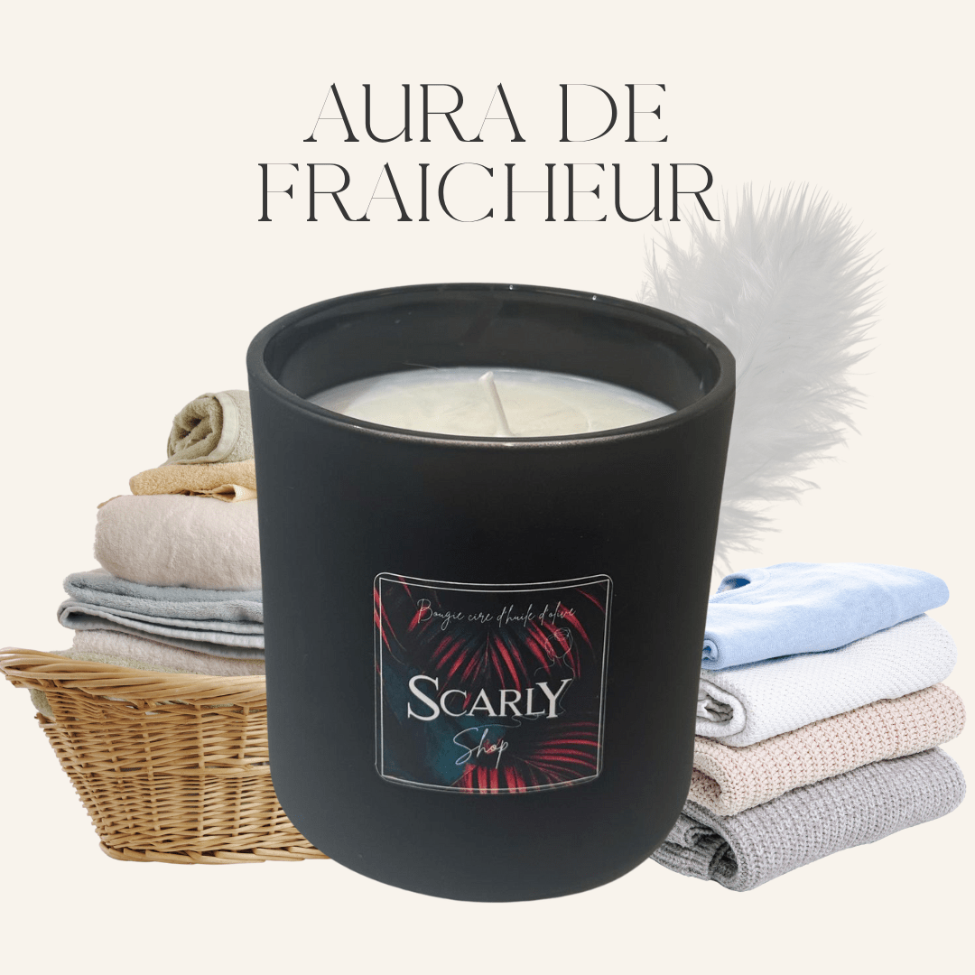Bougie lessive - Aura de fraicheur - Scarly Shop