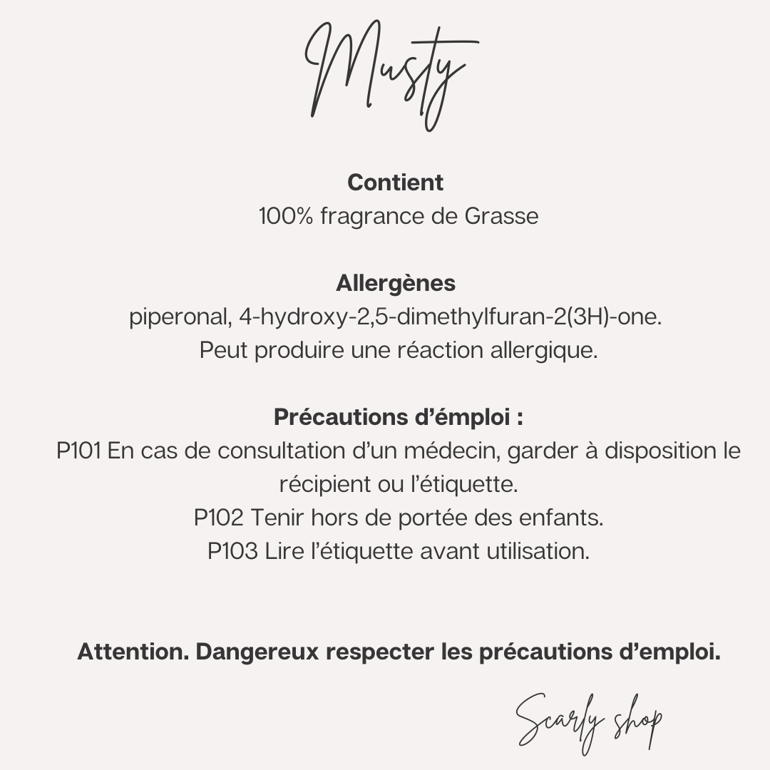 Diffuseur voiture - Musty - Scarly Shop