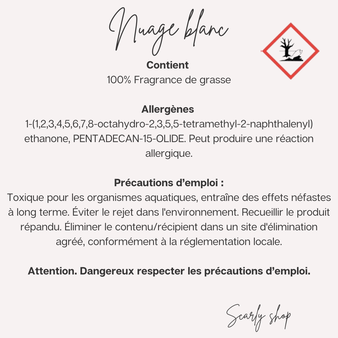 Diffuseur voiture - Nuage blanc - Scarly Shop