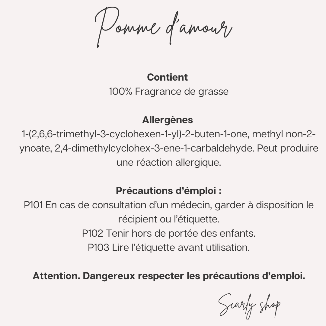 Diffuseur voiture - Pomme d'amour - Scarly Shop