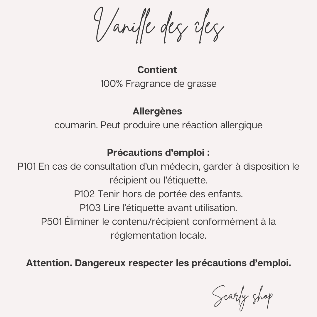 Diffuseur voiture - Vanille des iles - Scarly Shop