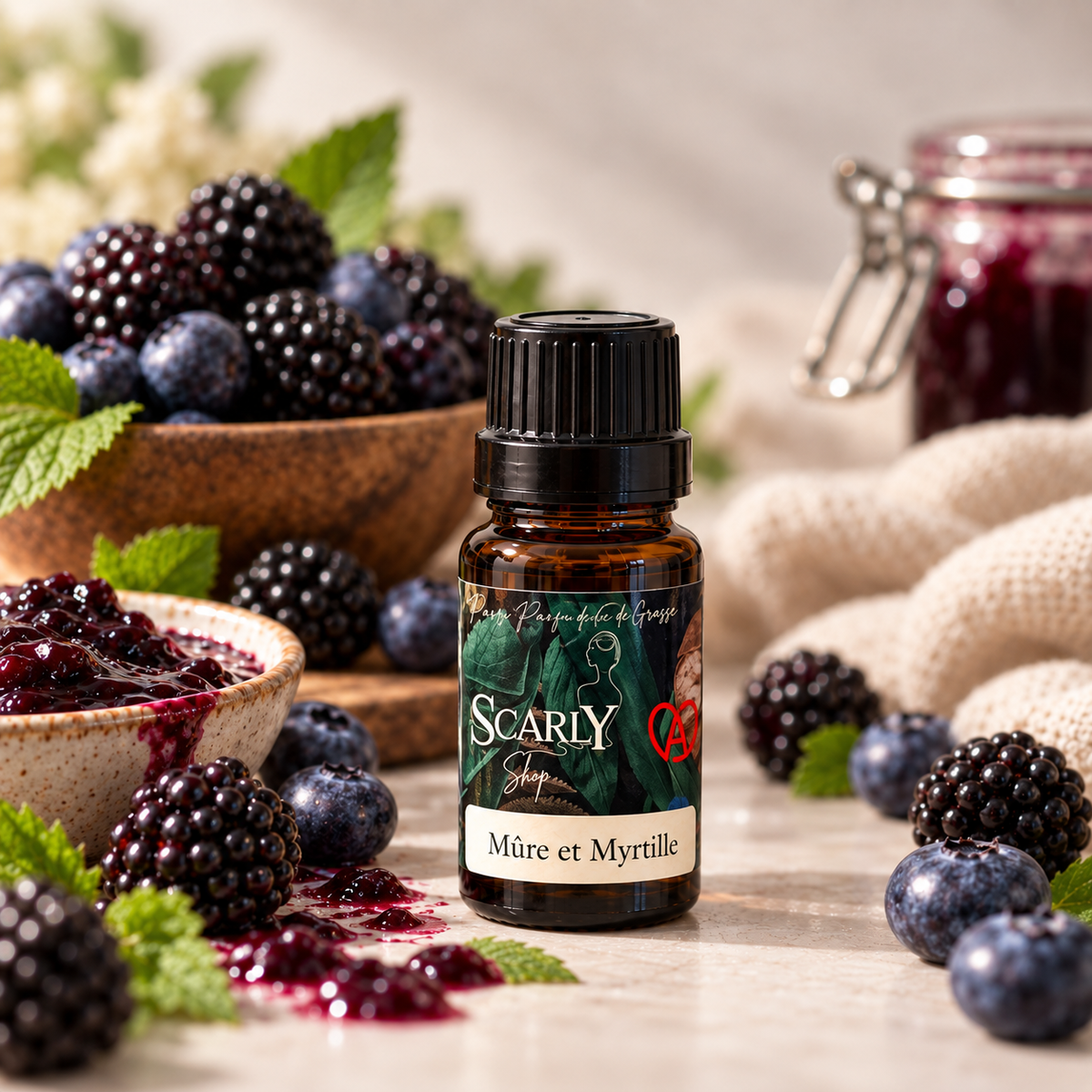 Fiole de Diffusion 30ml Mûre et Myrtilles | Parfum Multi-usages | Scarly Shop