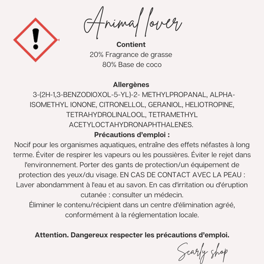 Spray anti mauvaise odeur - Animal lover - Scarly Shop