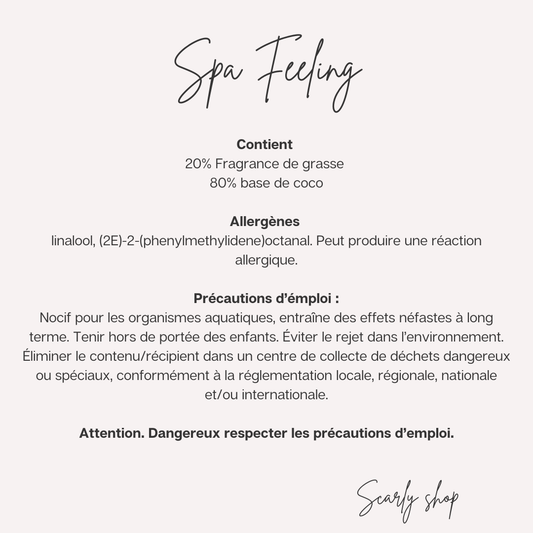 Spray textile 200ml - Spa feeling - Scarly Shop