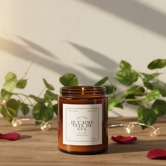 Pré commande - Bougie édition limitée Saint Valentin 35h - Je t'aime tête de cul