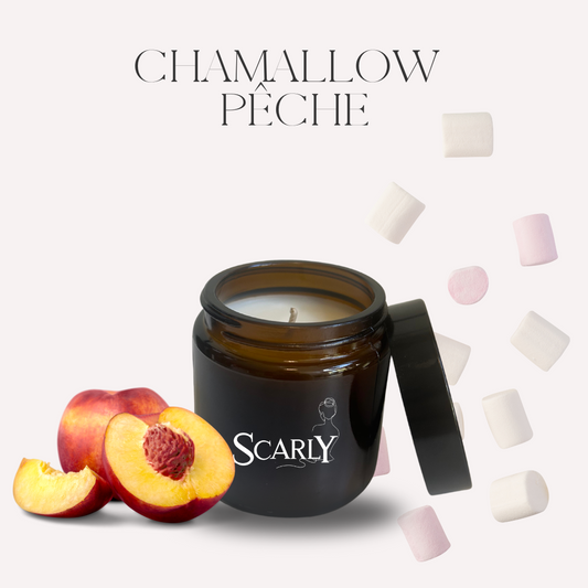 Bougie Chamallow Pêche - Edition limitée -  Scarly Shop