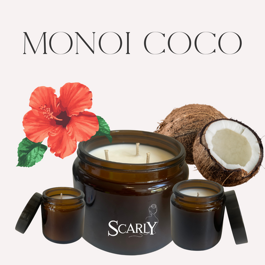 Bougie cire de soja - Monoi coco