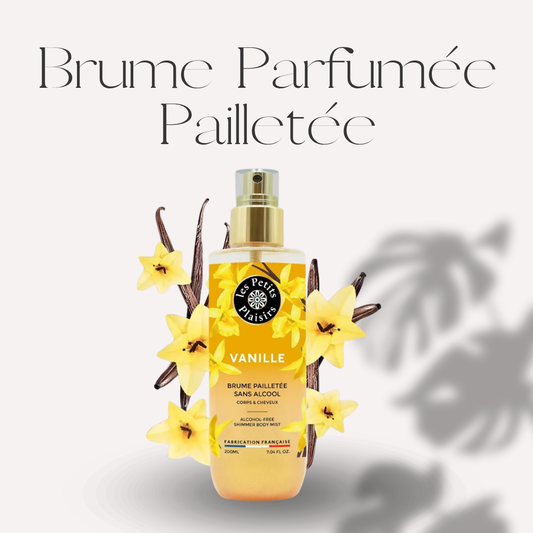 BRUME PARFUMÉE PAILLETÉE - "Vanille" - Sans Alcool (200ml) -  Scarly Shop