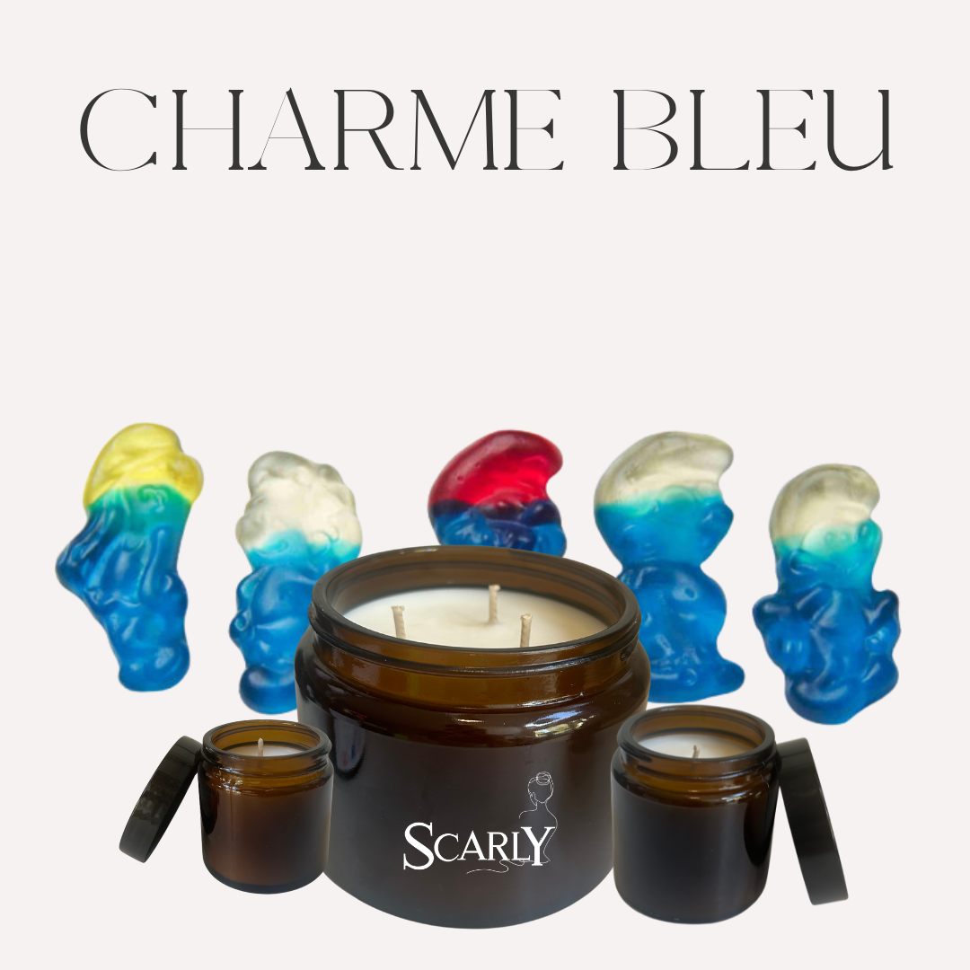 Bougie Charme bleu -  Scarly Shop