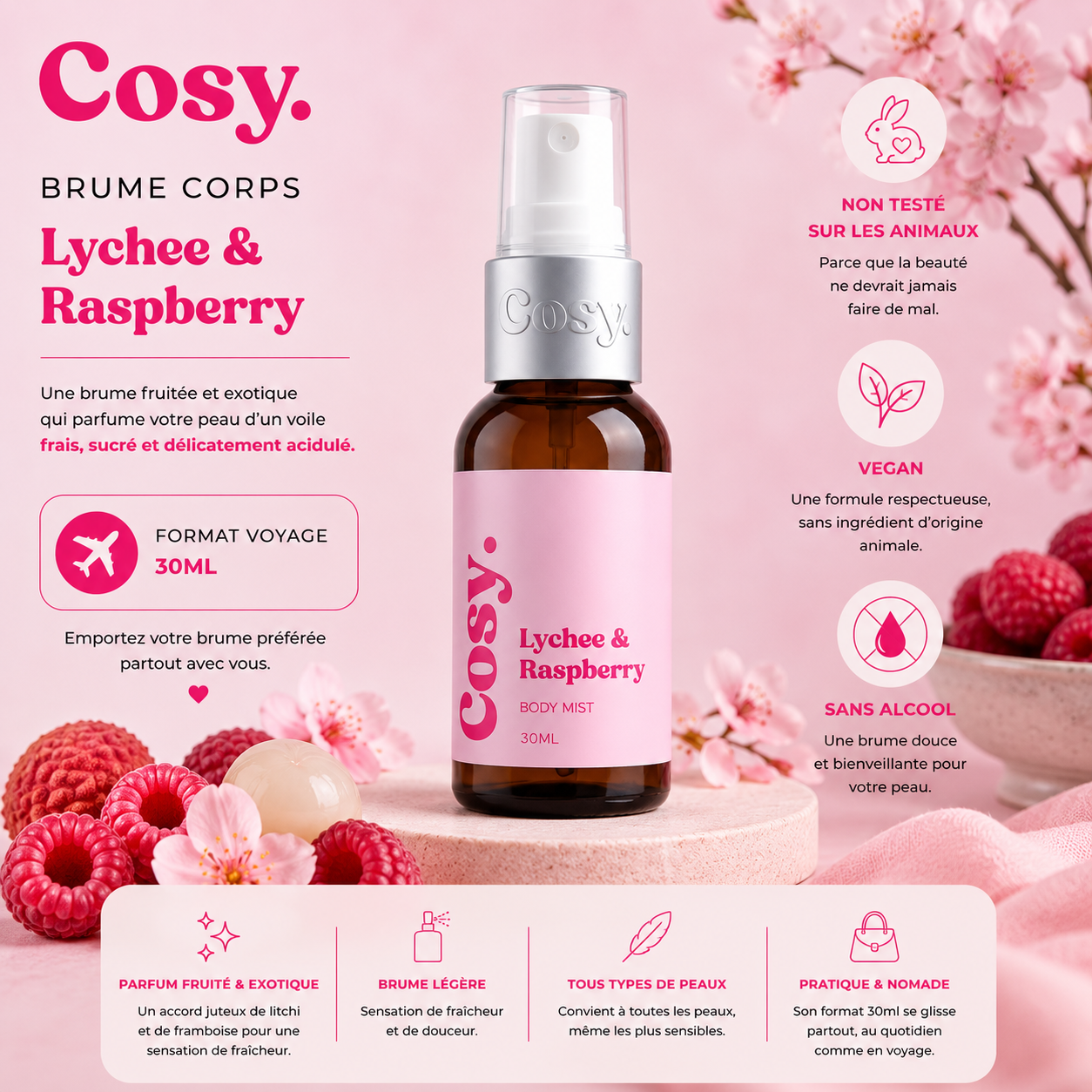 Brume Voyage - Lychee & raspberry