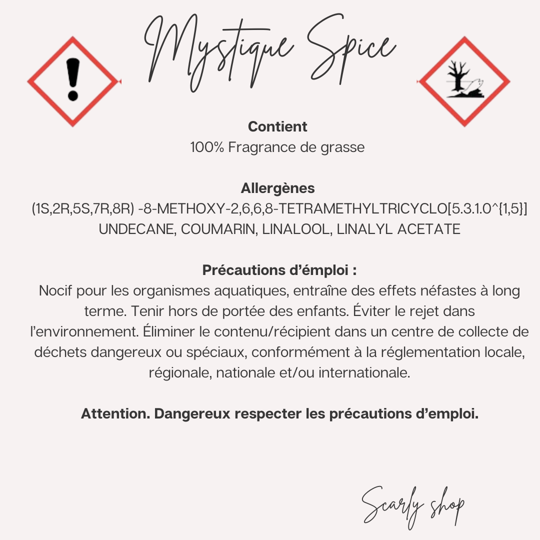 Diffuseur voiture - Mystique Spice