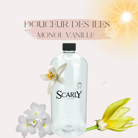 Bouteilles 1L pour le sol - Douceur des iles - Monoi Vanille Scarly Shop