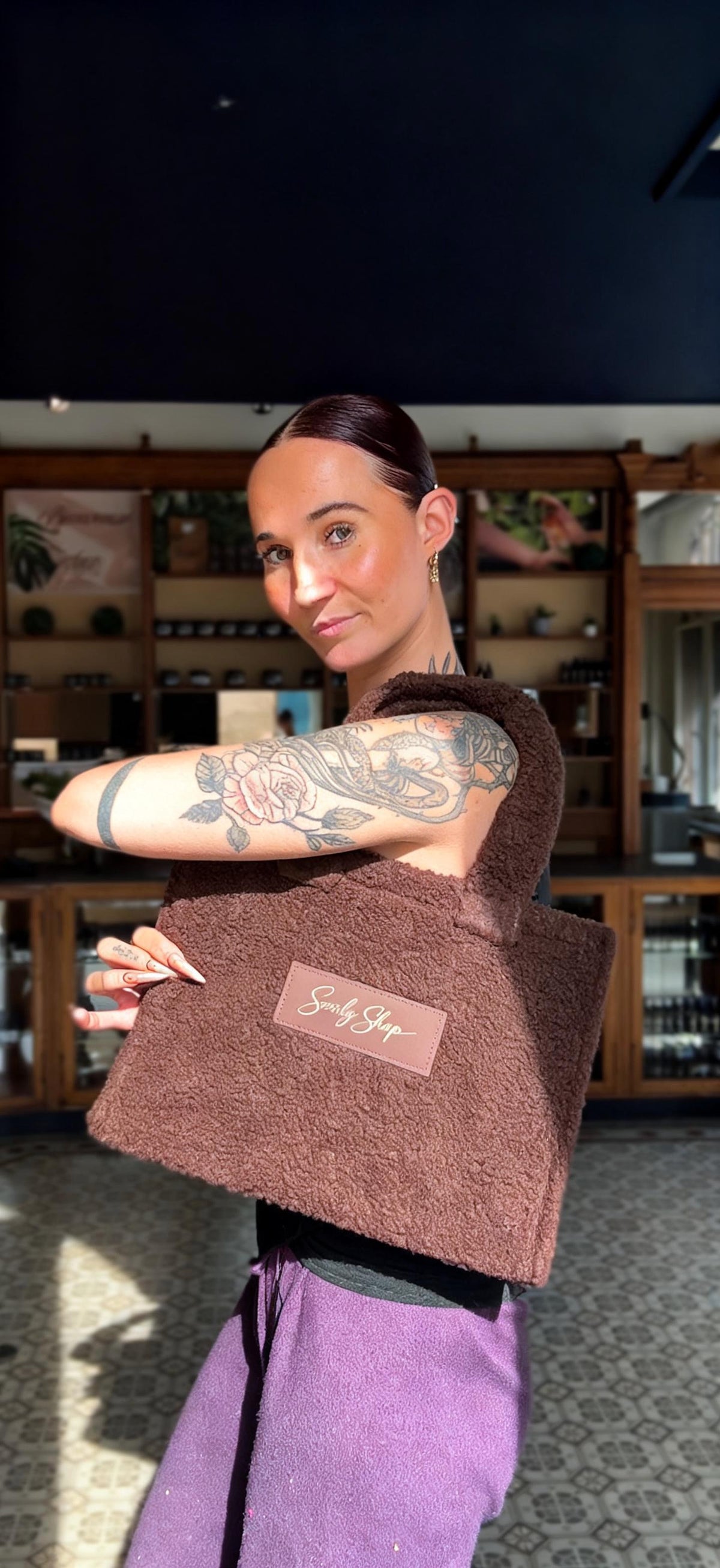 Sac Teddy marron