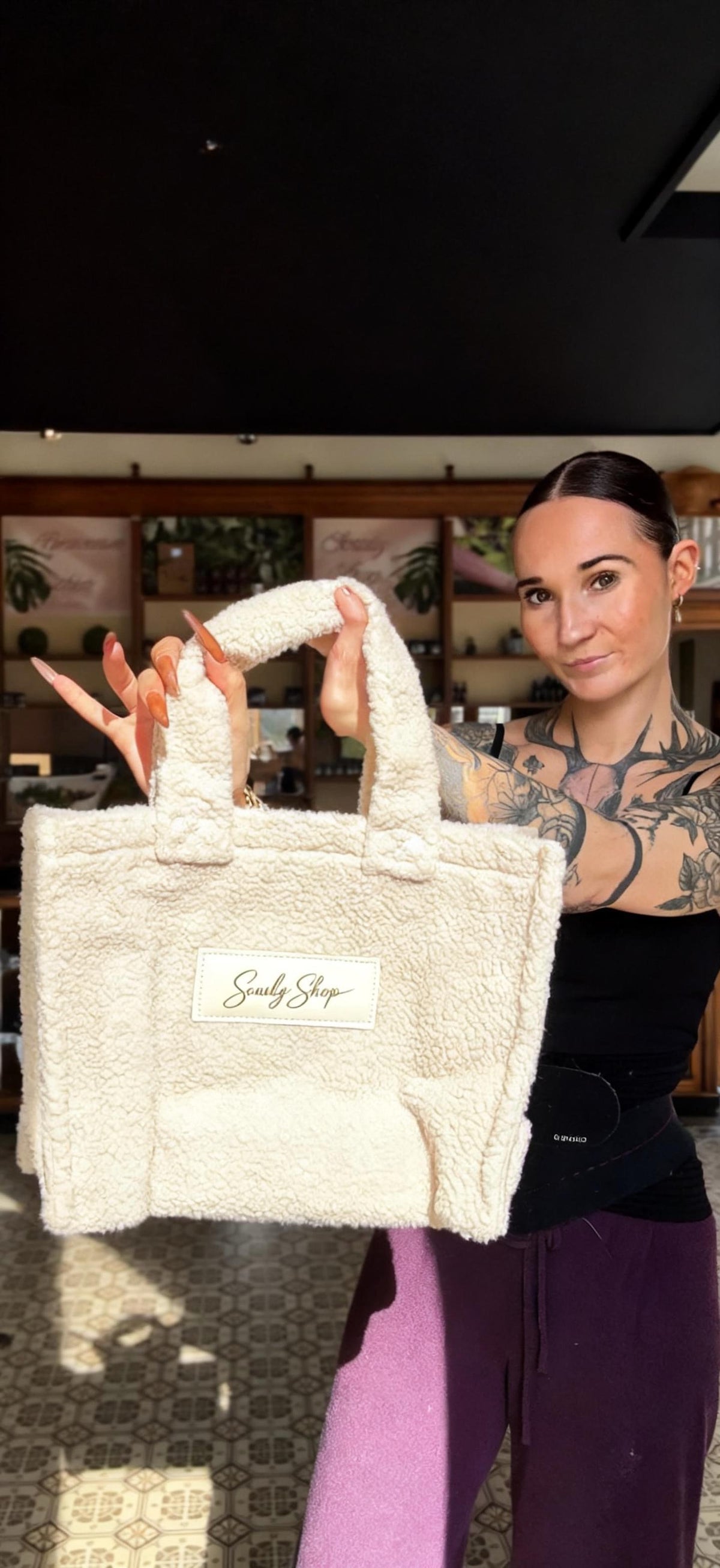 Sac Teddy beige