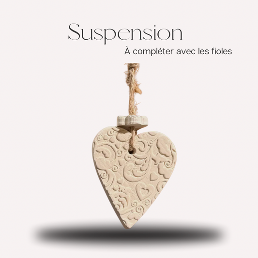 Suspension céramique cœur -  Scarly Shop