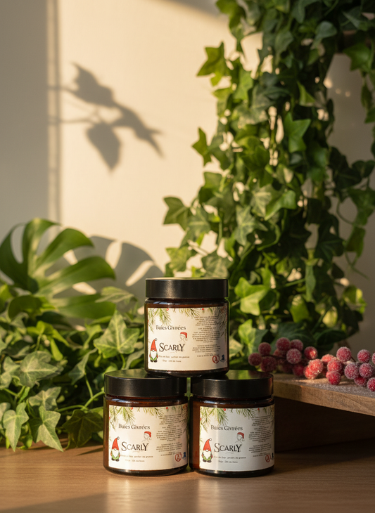 Bougie édition limitée Noel - Baies givrée