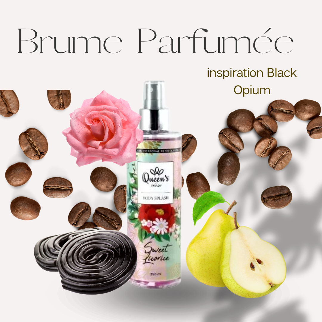 Brume parfumée Sweet Licorice - inspiration Black Opium