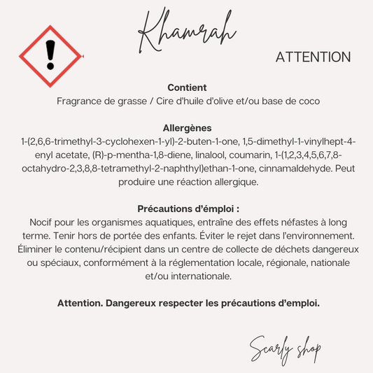 Gel douche - Khamrah -  Scarly Shop