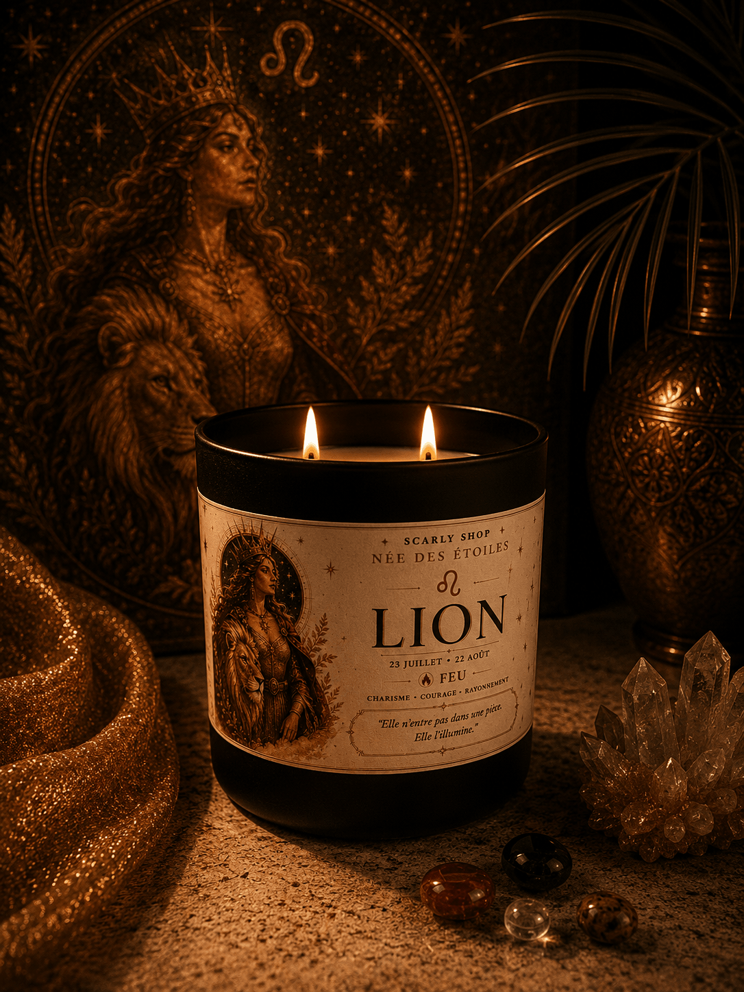 Bougie 60h - Lion - Scarly Shop
