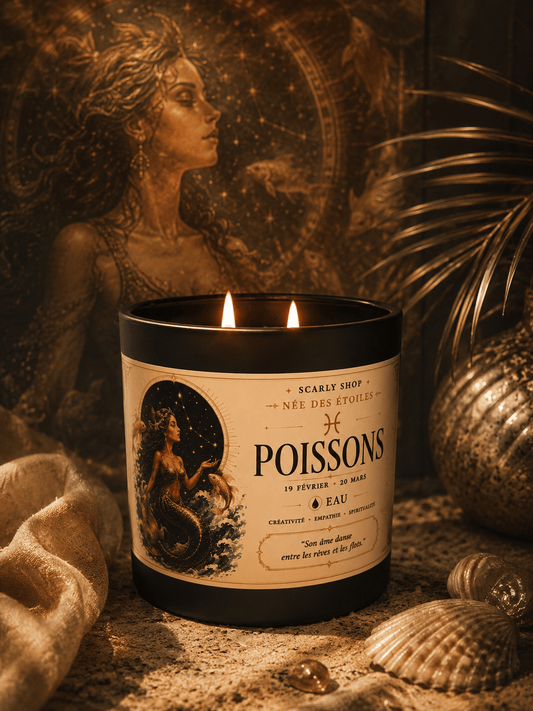 Bougie 60h - Poissons - Scarly Shop