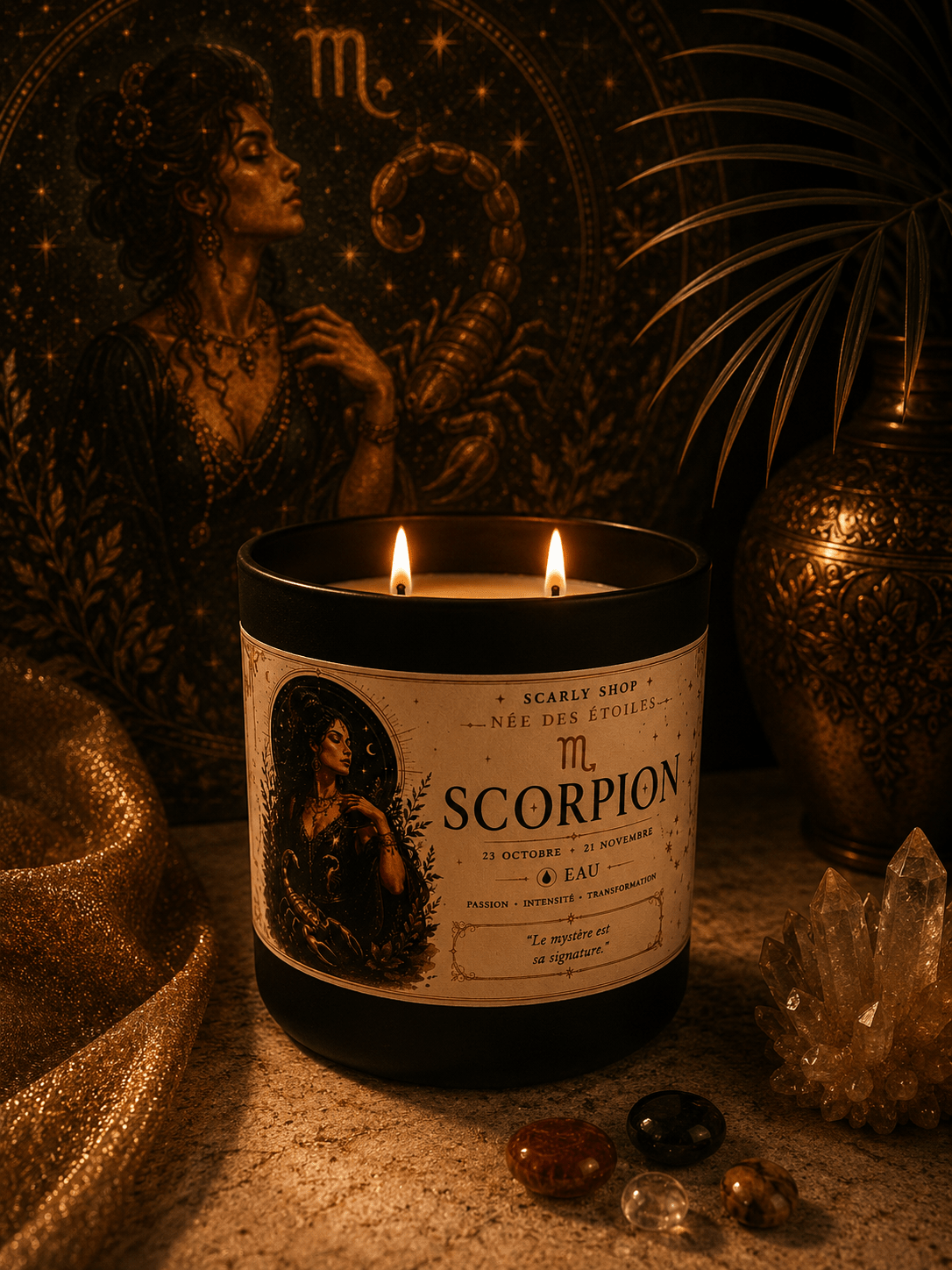 Bougie 60h - Scorpion - Scarly Shop