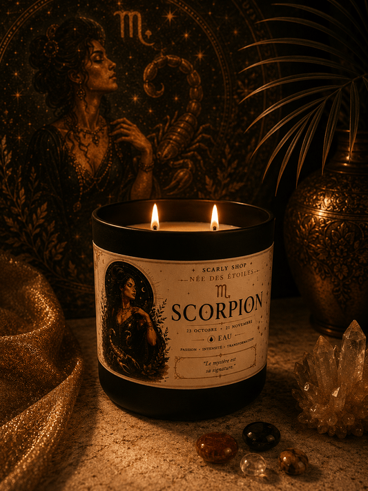 Bougie 60h - Scorpion - Scarly Shop