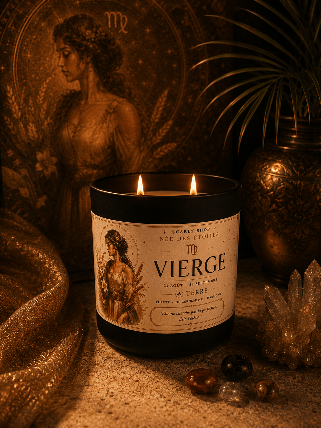 Bougie 60h - Vierge - Scarly Shop