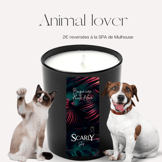 Bougie - Anti mauvaise odeur - Animal lover - Scarly Shop