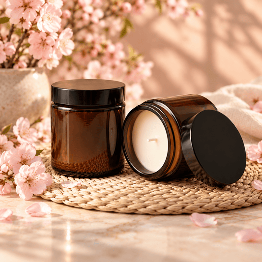 Bougie Fleur de Sakura Artisanale | Cire Coco & Olive | Scarly Shop - Scarly Shop