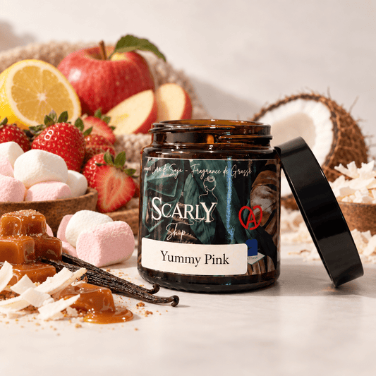 Bougie Gourmande Yummy Pink | Cire Coco & Olive | Scarly Shop - Scarly Shop