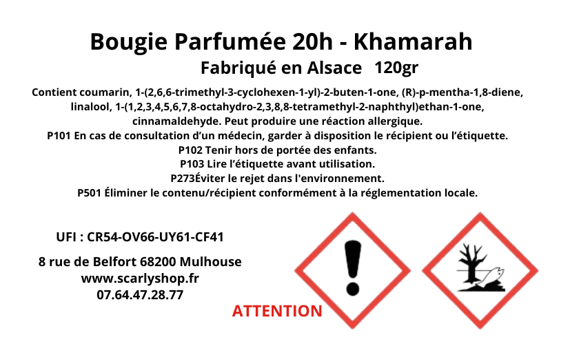Bougie Khamarah - Scarly Shop