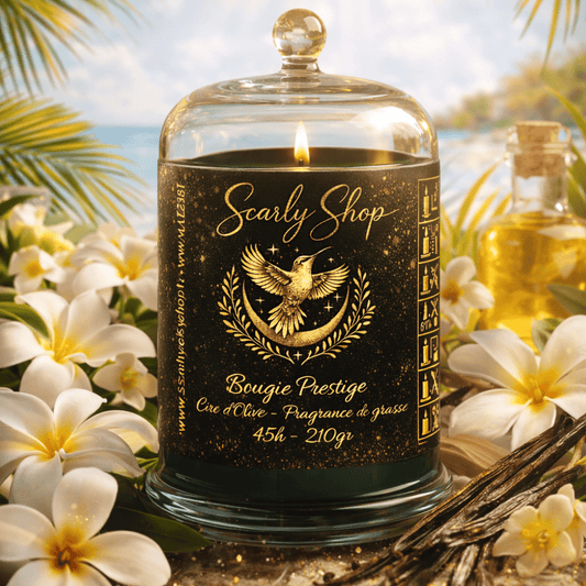 Bougie Prestige - Douceur des Iles - 45h - Cire D'olive - Scarly Shop