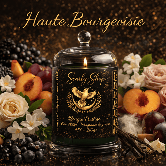 Bougie Prestige - Haute Bourgeoisie - 45h - Cire D'olive - Scarly Shop