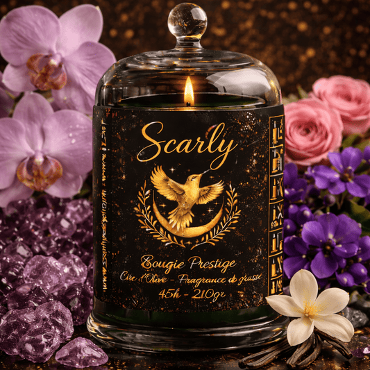Bougie Prestige - Scarly - 45h - Cire D'olive - Scarly Shop