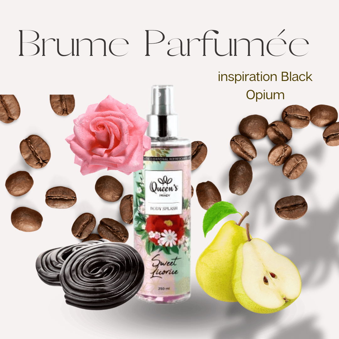 Brume parfumée Sweet Licorice - inspiration Black Opium - Scarly Shop