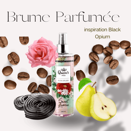 Brume parfumée Sweet Licorice - inspiration Black Opium - Scarly Shop