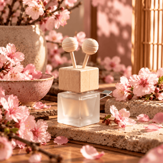 Diffuseur Voiture Artisanal Fleur de Sakura | Sain & Sans Toxines | Scarly Shop - Scarly Shop