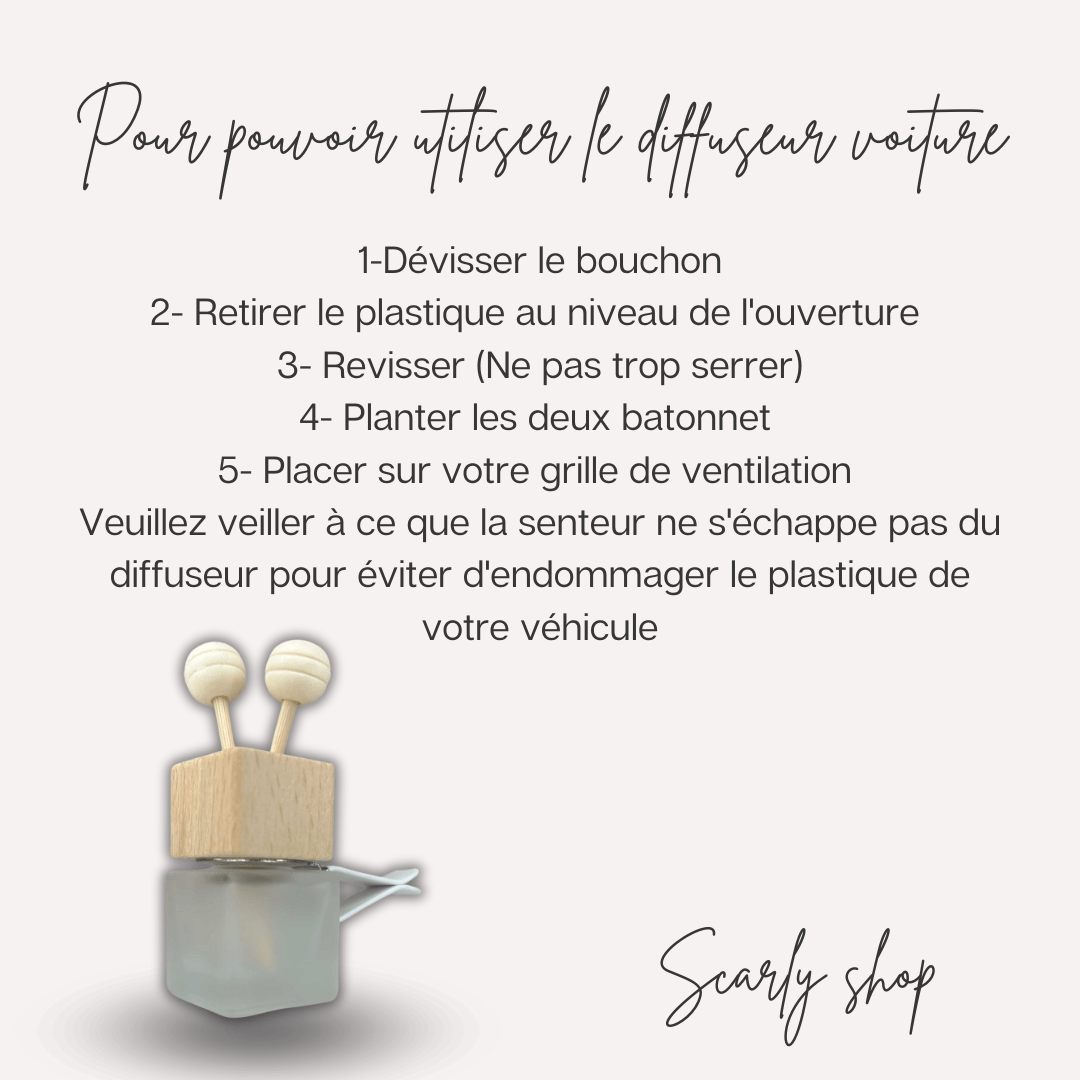 Diffuseur voiture - Emeraude Sauvage - Scarly Shop