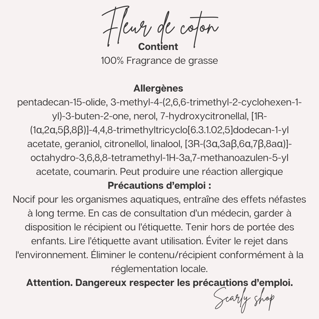 Diffuseur voiture - Fleur de coton - Scarly Shop