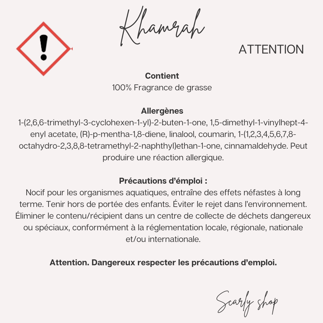 Diffuseur voiture - Khamarah - Scarly Shop