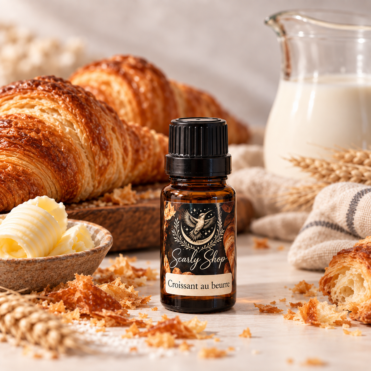 Fiole de Diffusion 30ml Croissant au Beurre | Multi-usages | Scarly Shop
